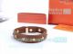 Copy Hermes Ladies Leather Bracelet With Rose Gold Buckle (3)_th.JPG